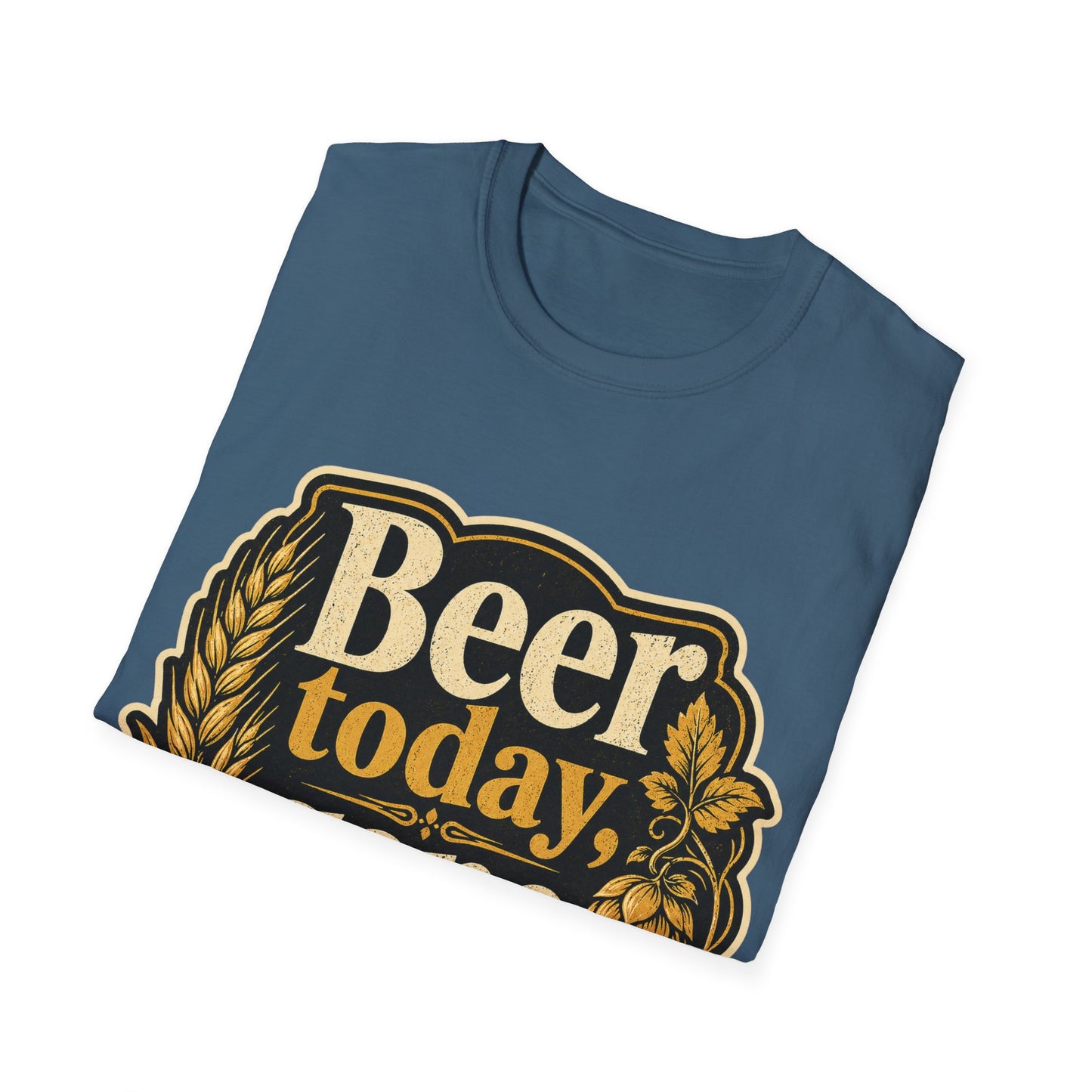 "Beer Today Gone Tomorrow "T-Shirt for Beer Lovers Vintage Brewery Design Unisex Tee