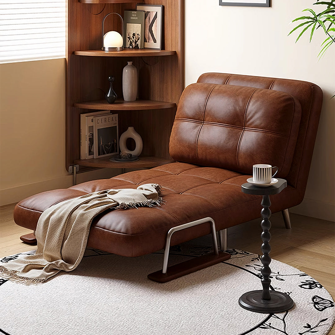 Riley Single Sofa Bed and Two Seater Sofa Bed Black or Brown Faux Leather
