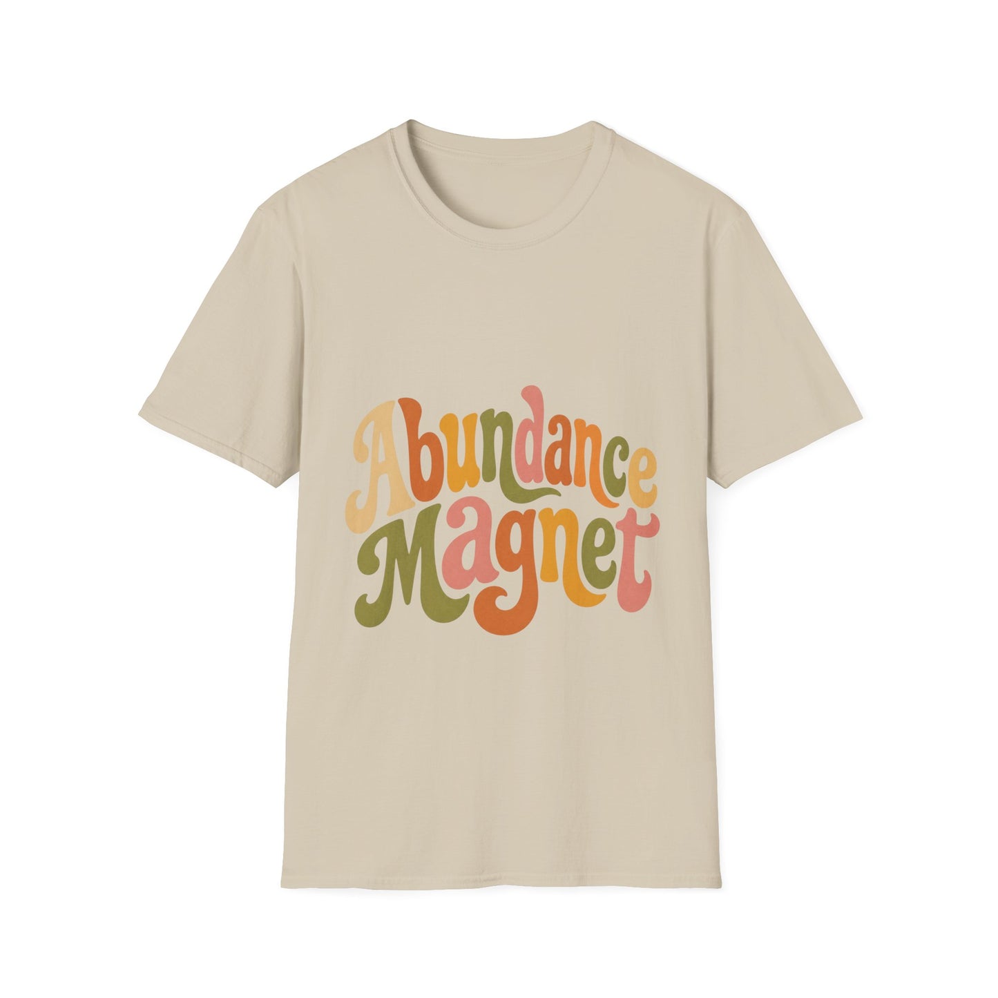 "Abundance Magnet" T-Shirt — Retro Psychedelic Positive Vibes Unisex Tee