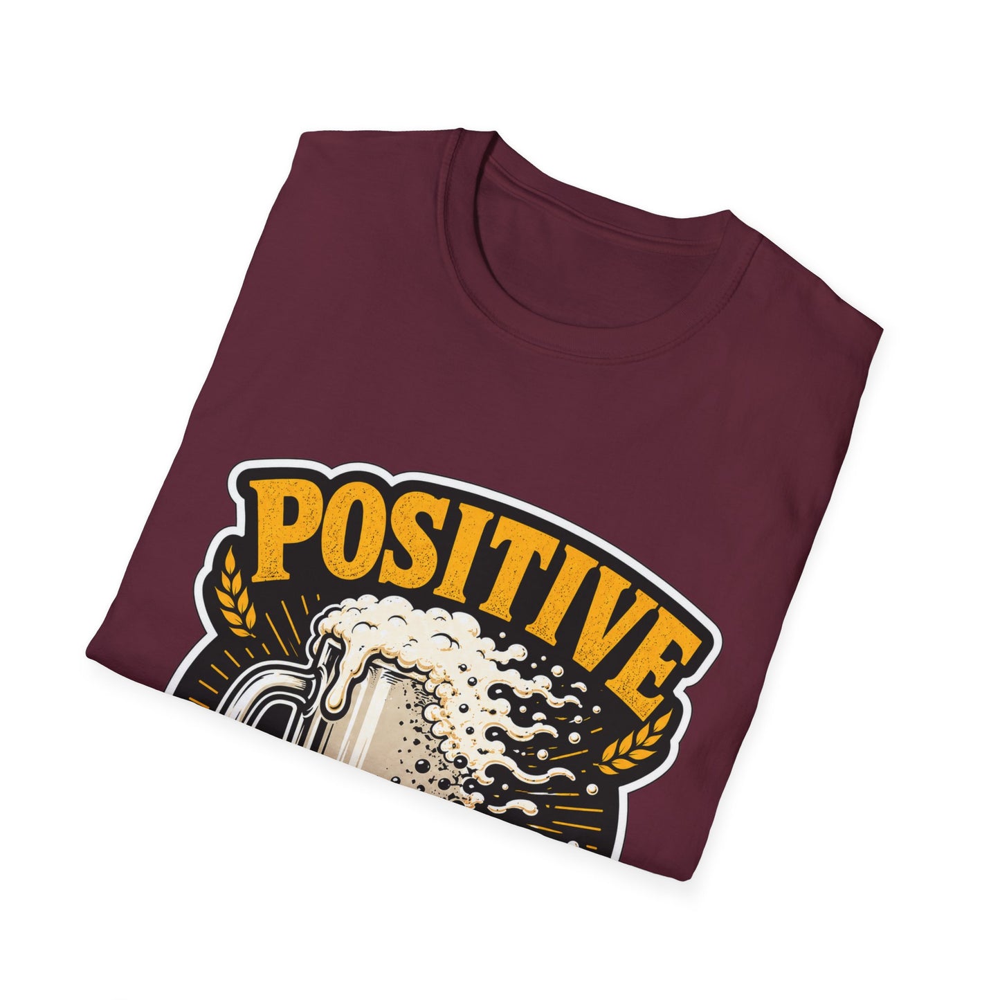 "Positive Pintset" T-Shirt — Funny Beer Mug Graphic Tee Unisex for Beer Lovers