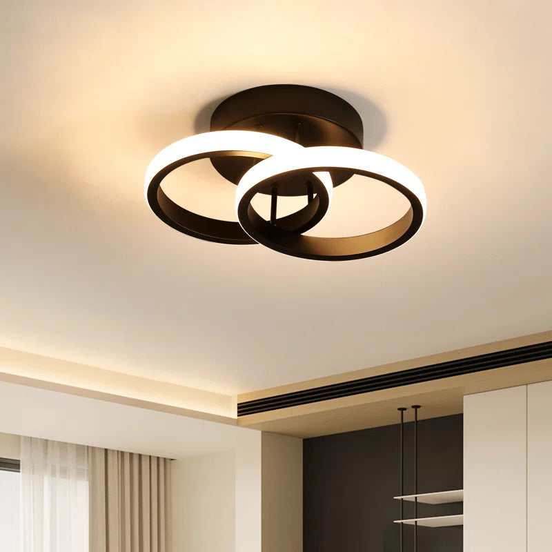 Ceiling Light Verbrande 2-Light 25Cm LED Integrated Semi Flush Mount