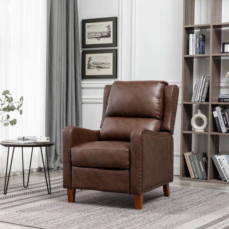 Ipina Leather Match Manual Recliner