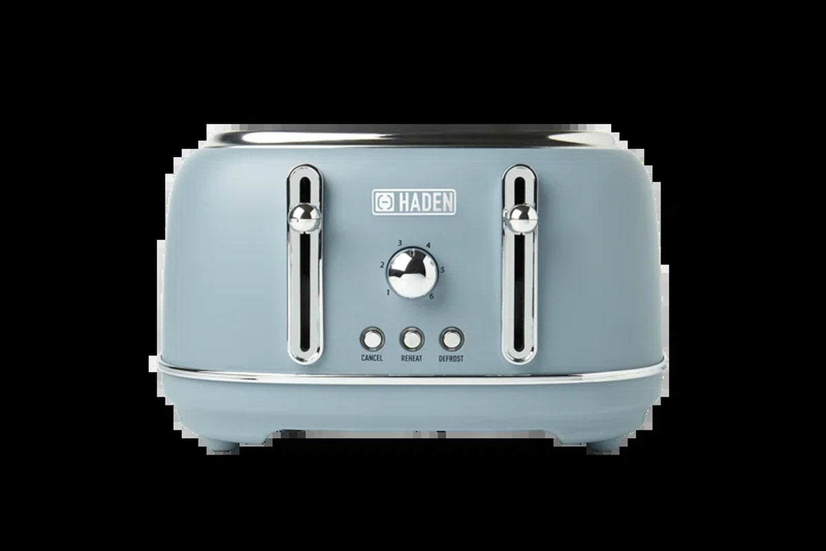 Highclere Toaster Blue 4 Slices Extra Wide
