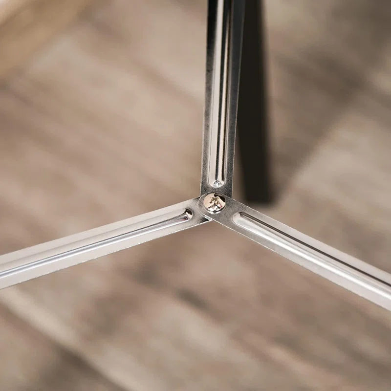 Statement Tripod Floor Lamp Industrial Design Argent 110cm