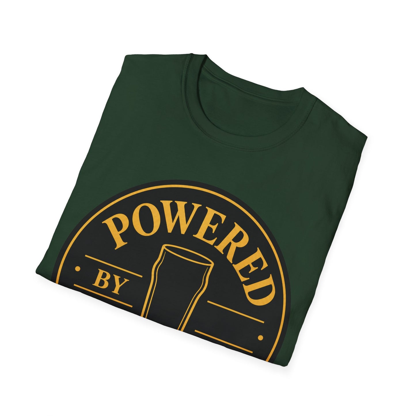 "Powered by Pints" T-Shirt – Funny Beer Lover Unisex Tee for Pub Lovers