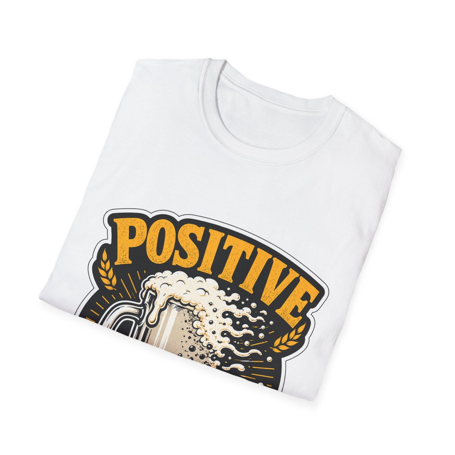 "Positive Pintset" T-Shirt — Funny Beer Mug Graphic Tee Unisex for Beer Lovers