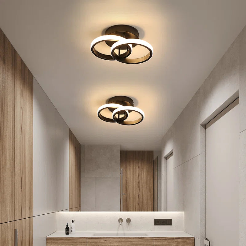 Ceiling Light Verbrande 2-Light 25Cm LED Integrated Semi Flush Mount