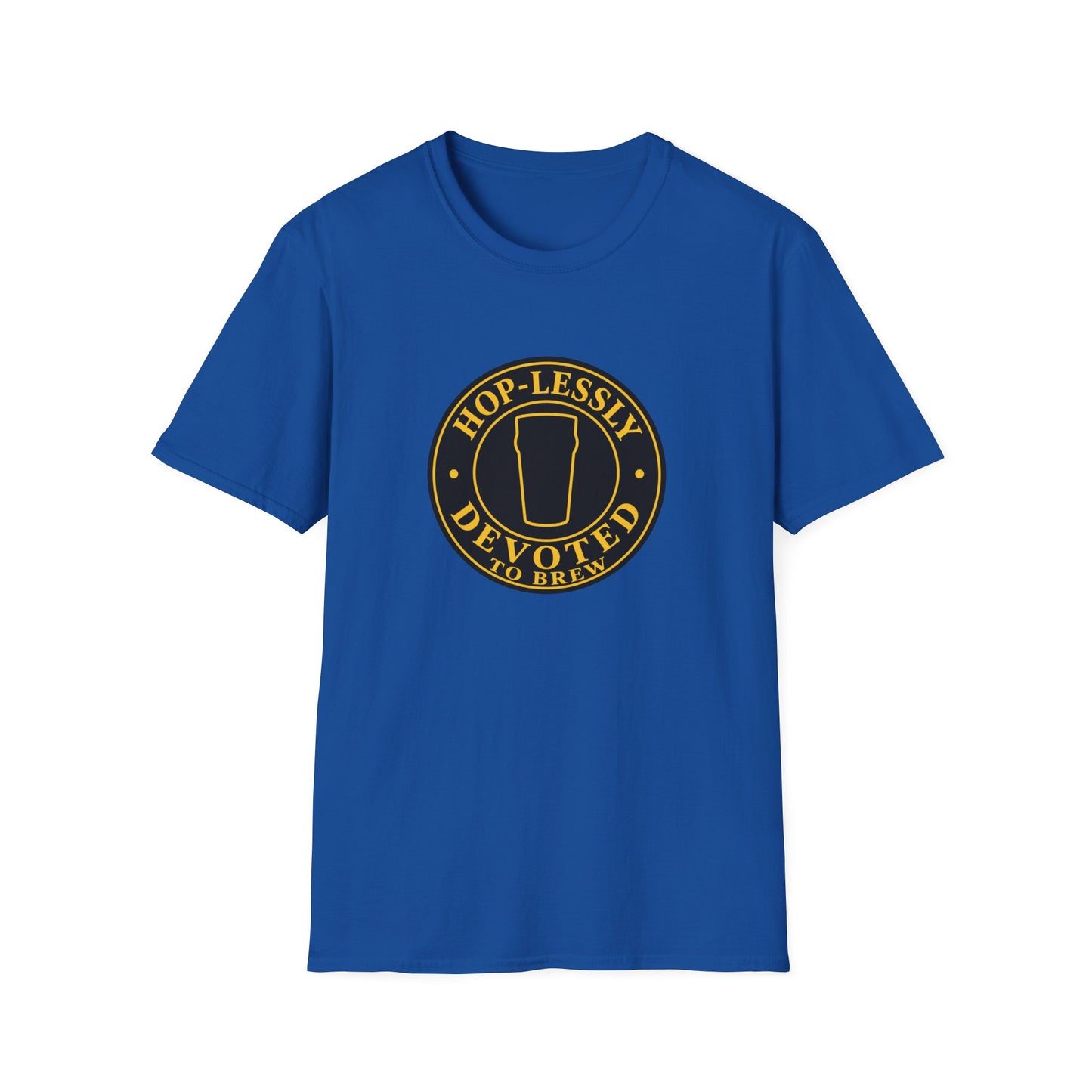 "Hop-lessly Devoted to Brew" T-shirt Beer Lovers Brewers Unisex Tee