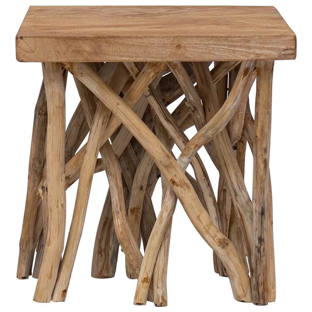 Log Coffee Table | Recycled Wood | 40x40x40 cm
