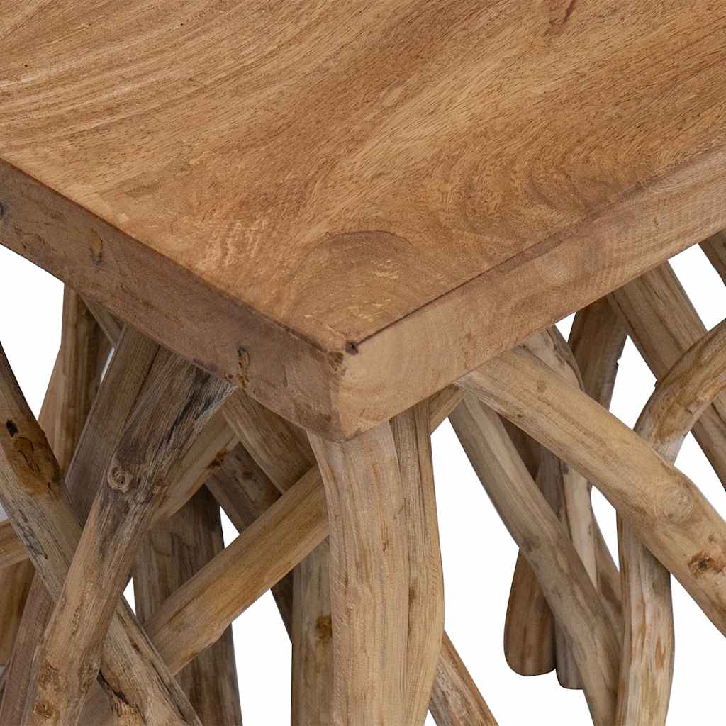 Log Coffee Table | Recycled Wood | 40x40x40 cm