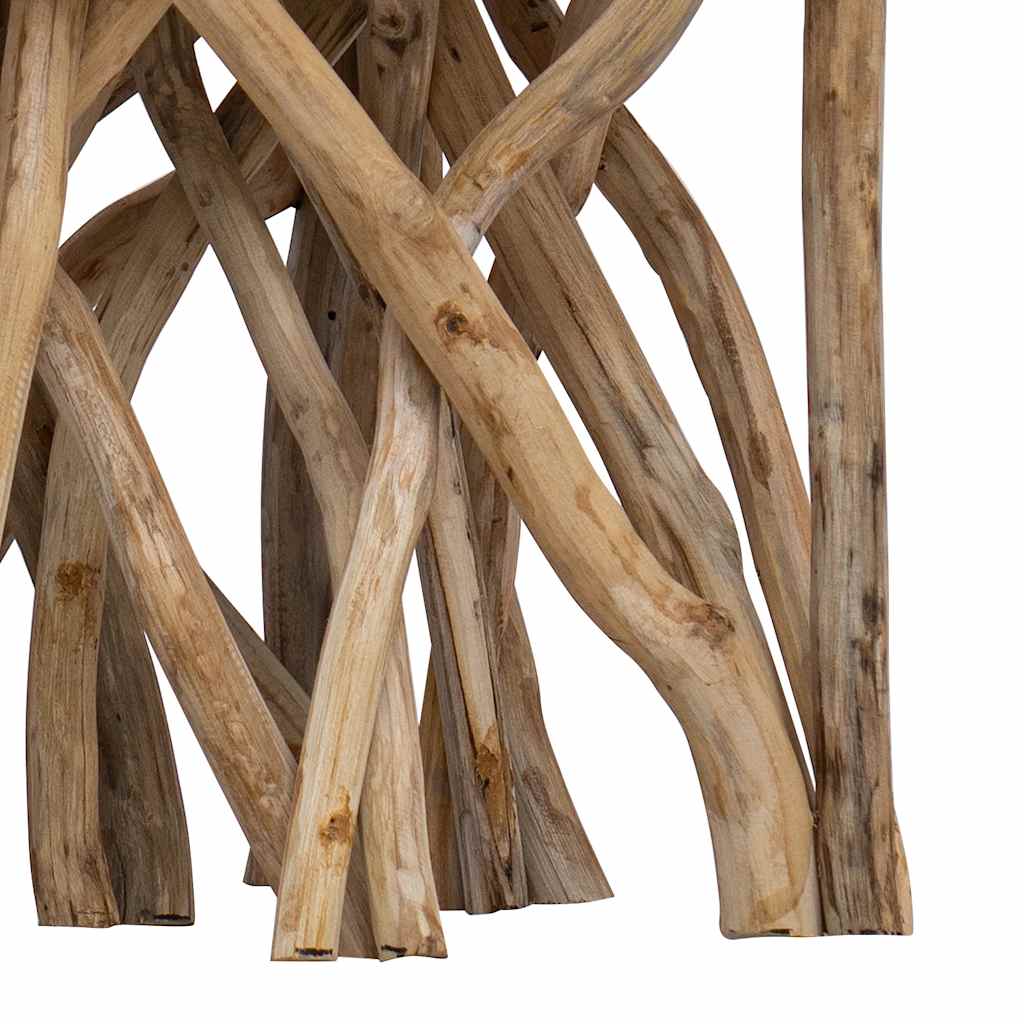 Log Coffee Table | Recycled Wood | 40x40x40 cm