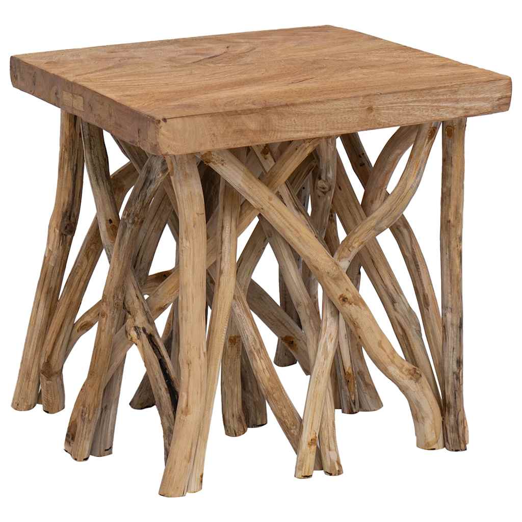 Log Coffee Table | Recycled Wood | 40x40x40 cm