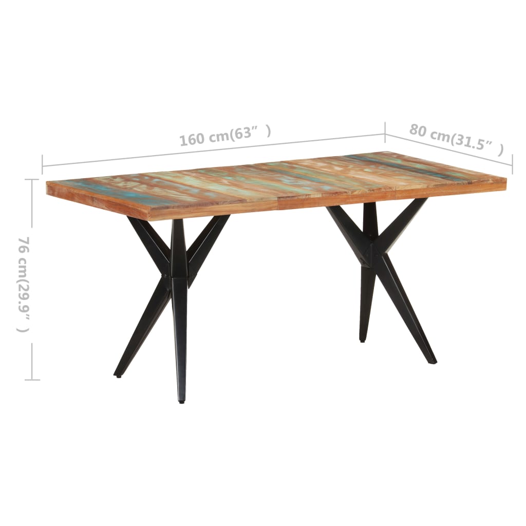 Kitchen Dining Table | Solid Reclaimed Wood