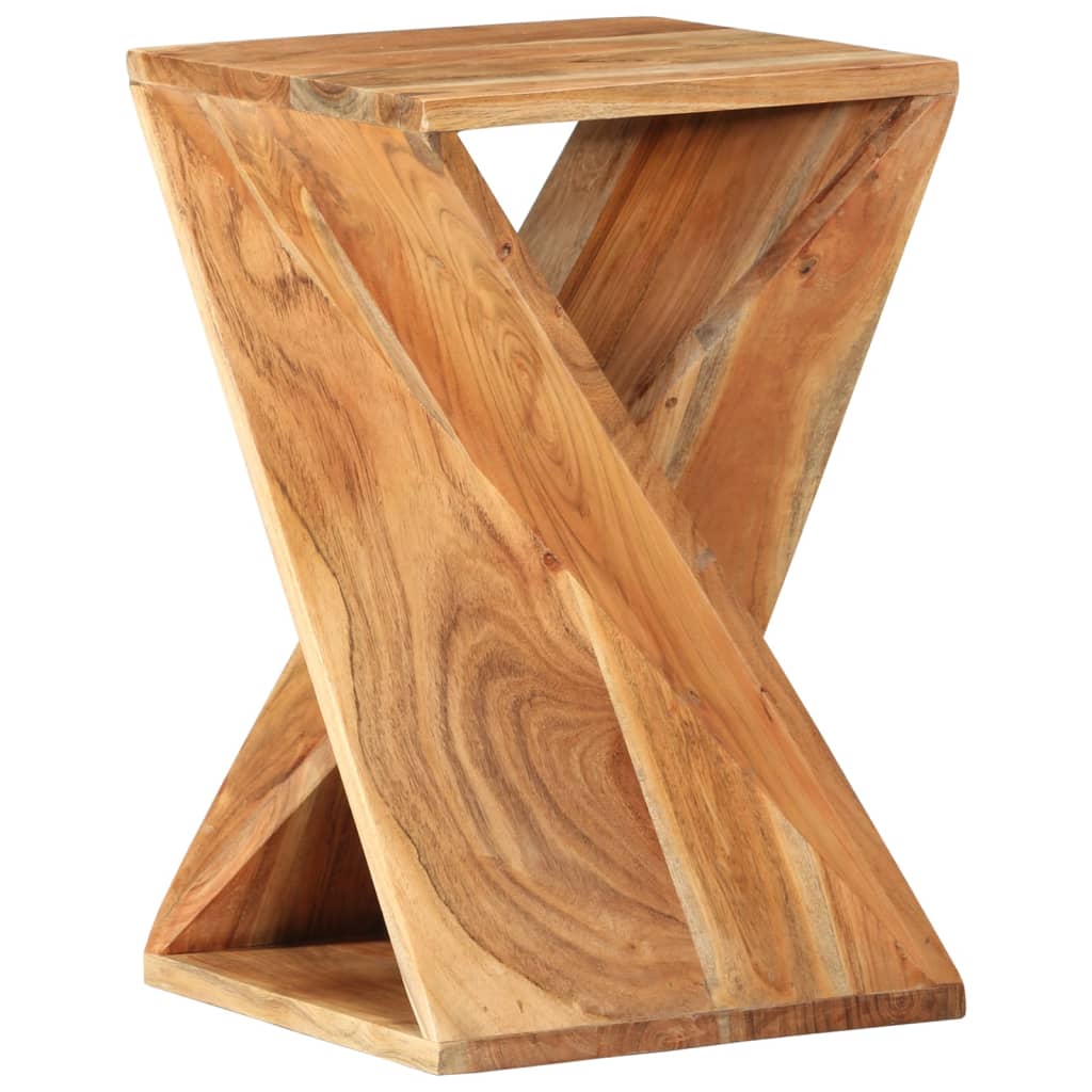 Rustic Acacia Side Table | Solid Wood