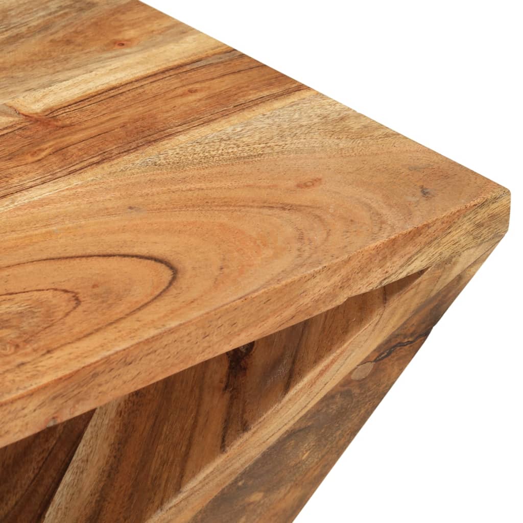 Rustic Acacia Side Table | Solid Wood