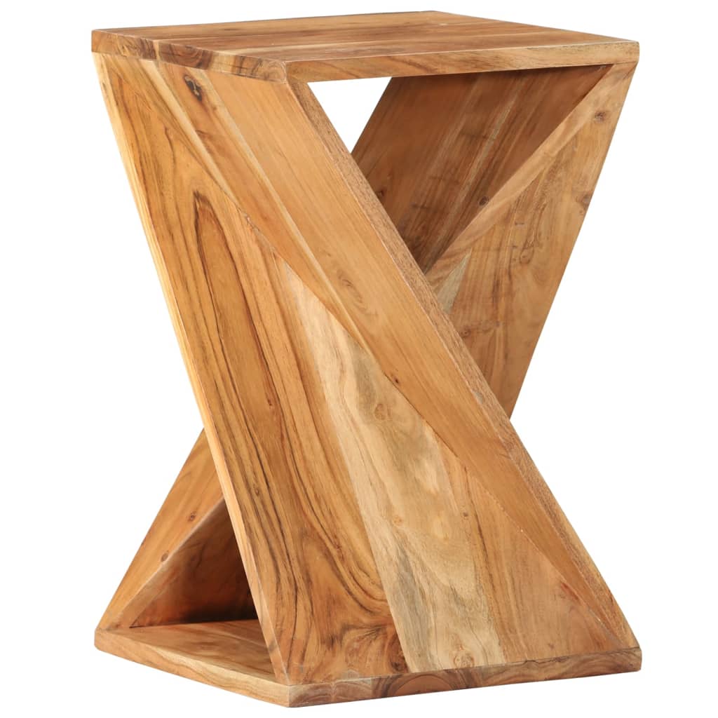 Rustic Acacia Side Table | Solid Wood