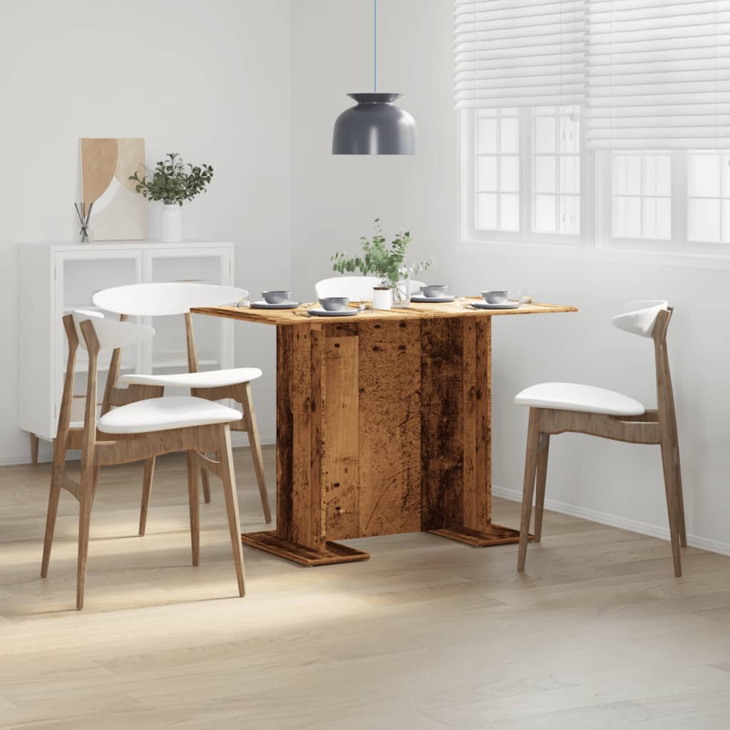 Dining Table Old Wood  Engineered Wood | Low Maintenance | 110x60x75 cm