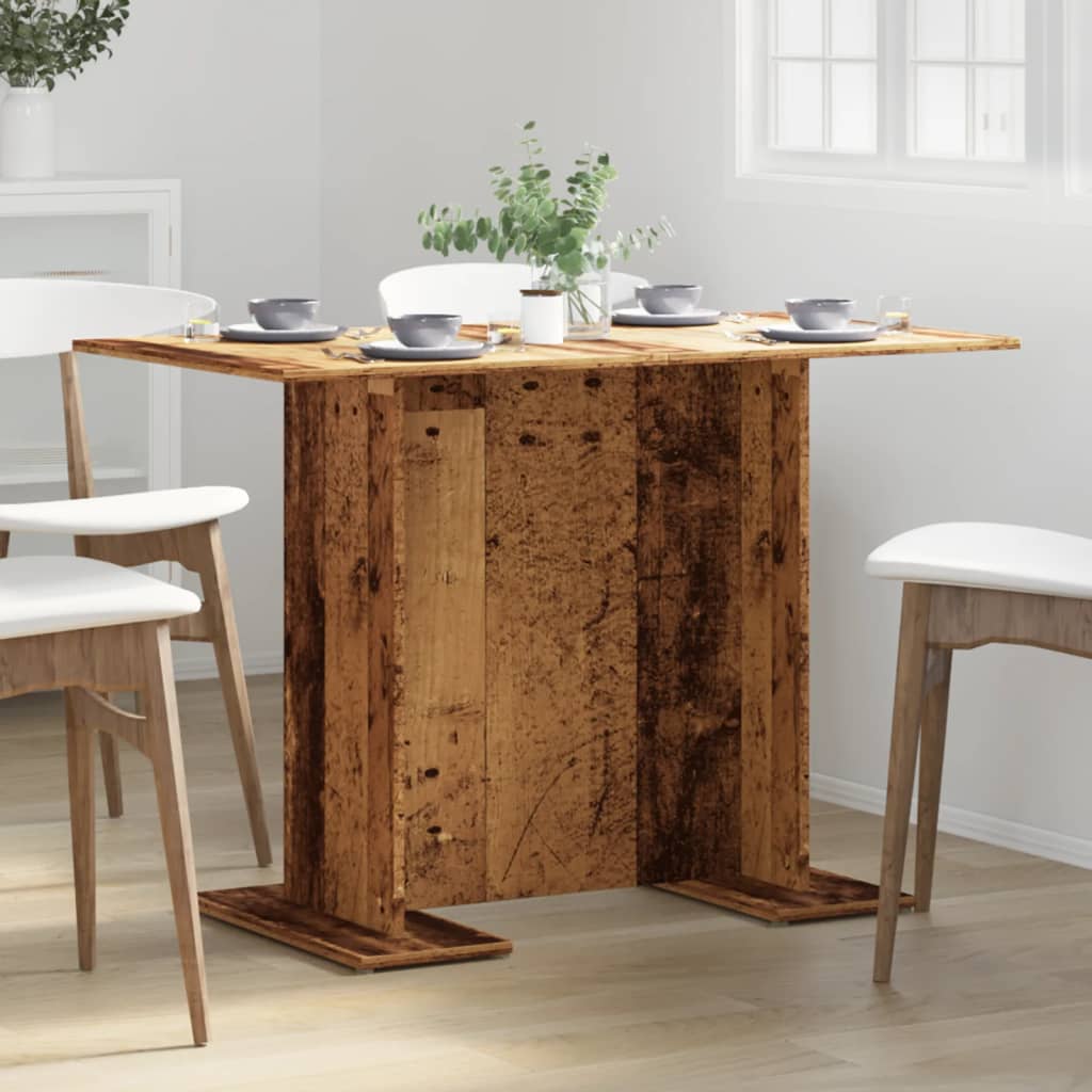 Dining Table Old Wood  Engineered Wood | Low Maintenance | 110x60x75 cm
