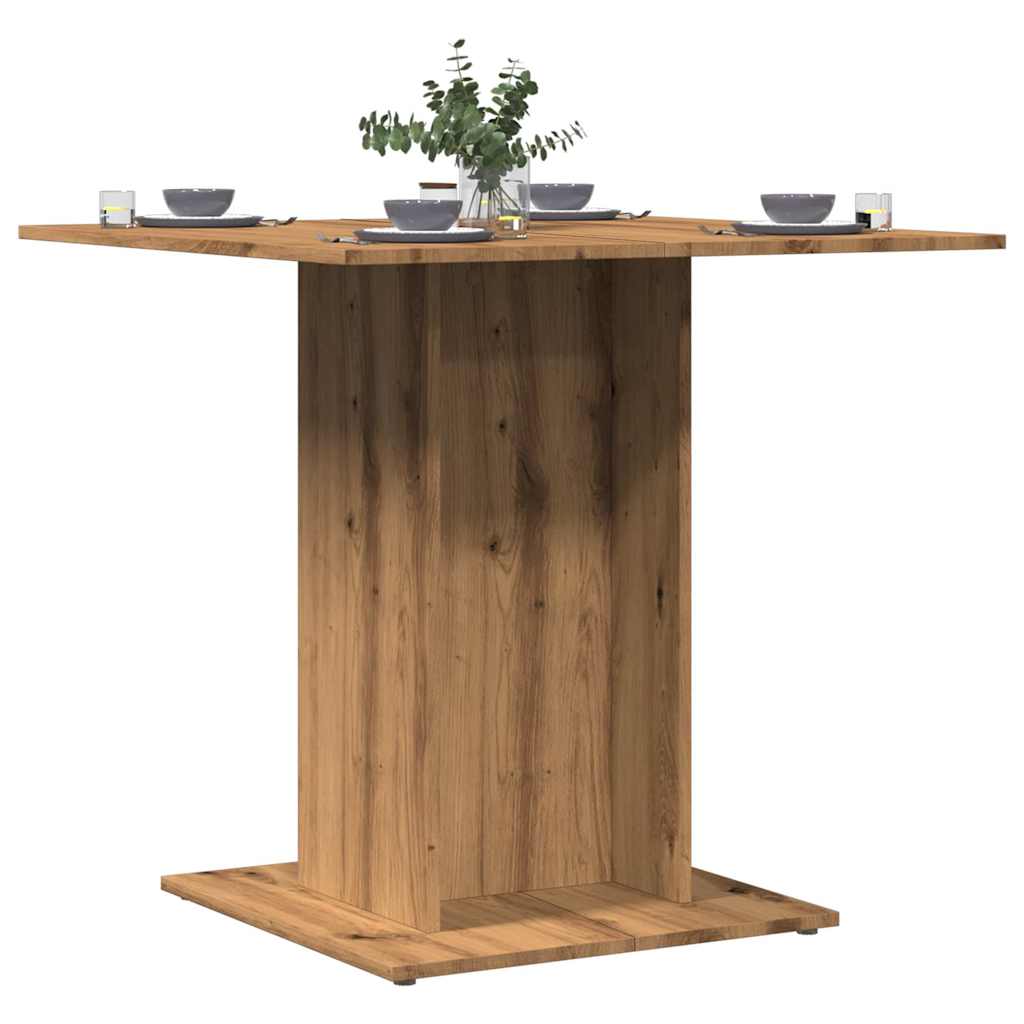 Dining Table Artisan Oak Engineered Wood Easy Care