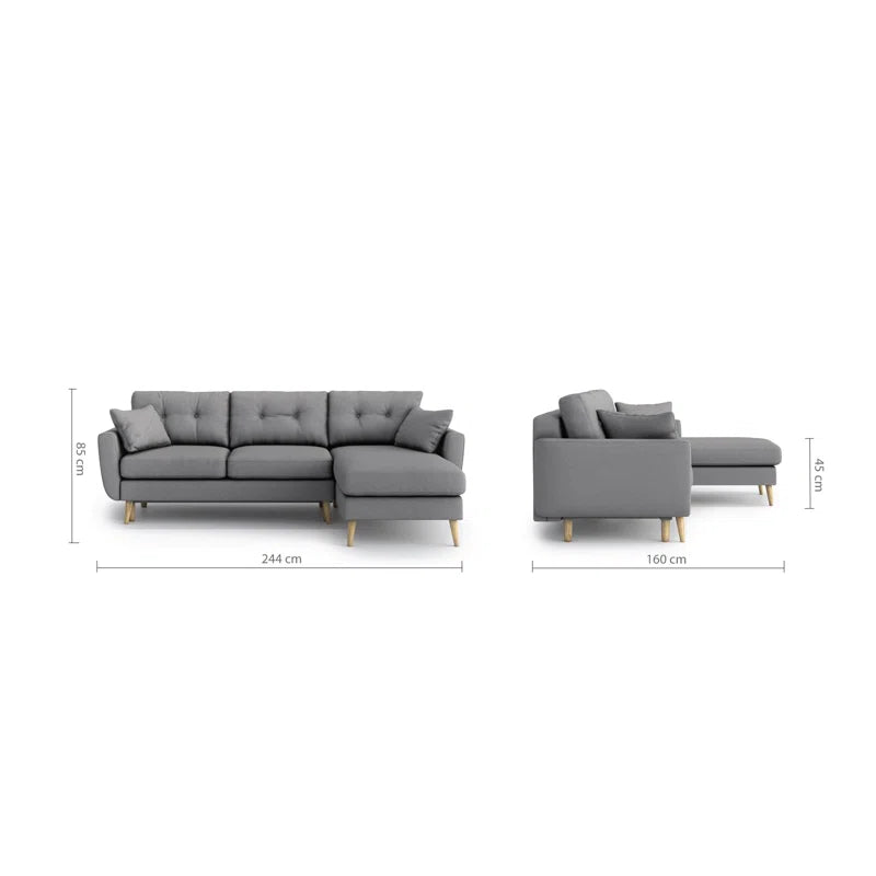 Versatile Nealon Reversible Corner Sofa Bed Range of Colours Sleeps 2