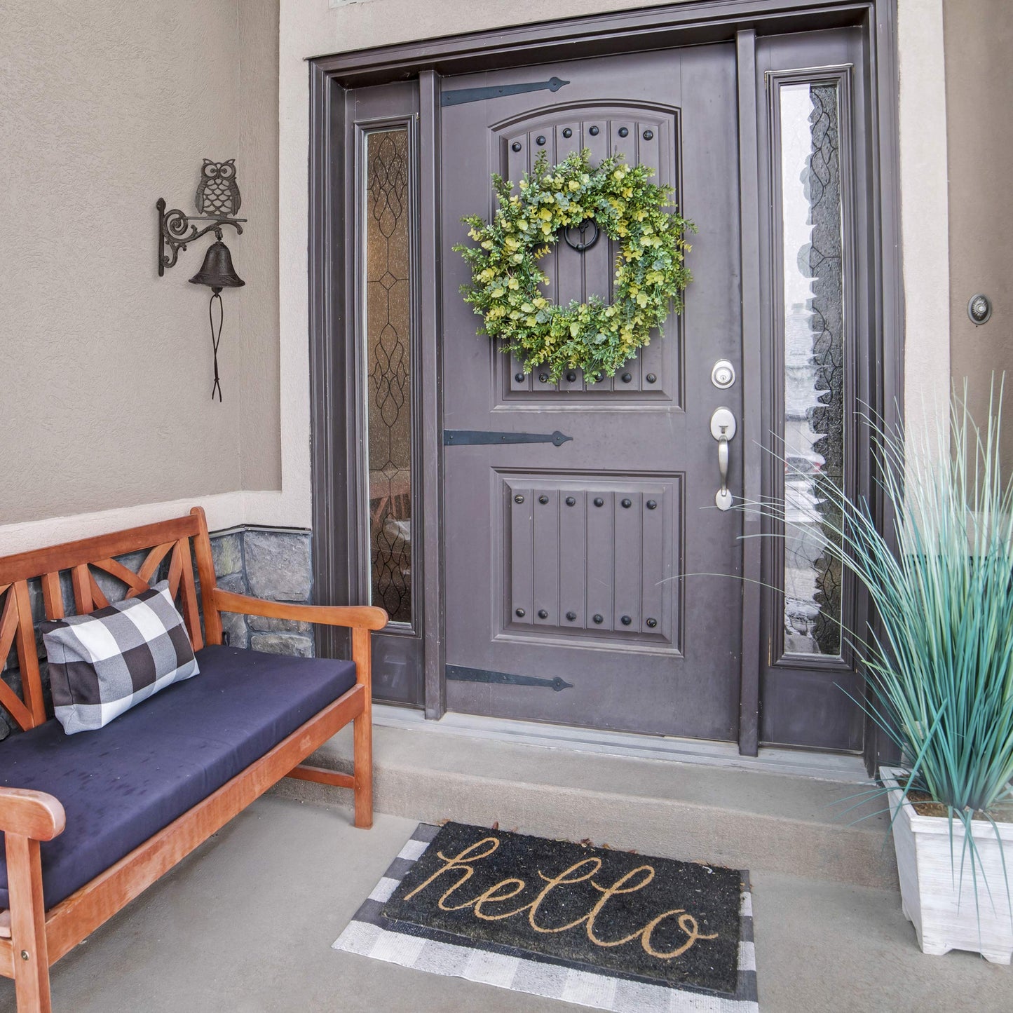 Relaxdays Cast Iron Door Bell Owl | Antique Country House Style