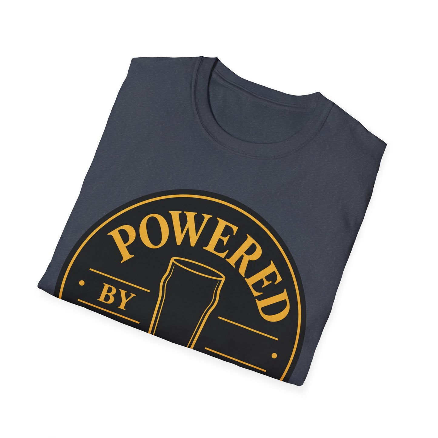 "Powered by Pints"  T-shirt for Beer Lovers Vintage Pub Tee