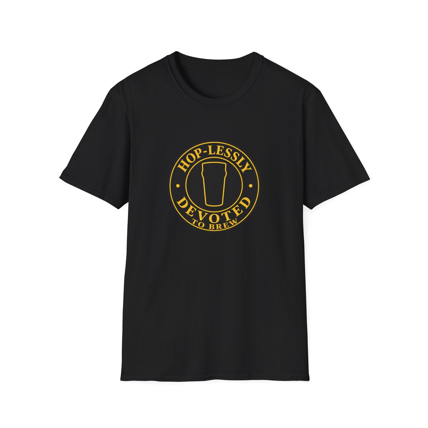 "Hop-lessly Devoted to Brew" T-shirt Beer Lovers Brewers Unisex Tee