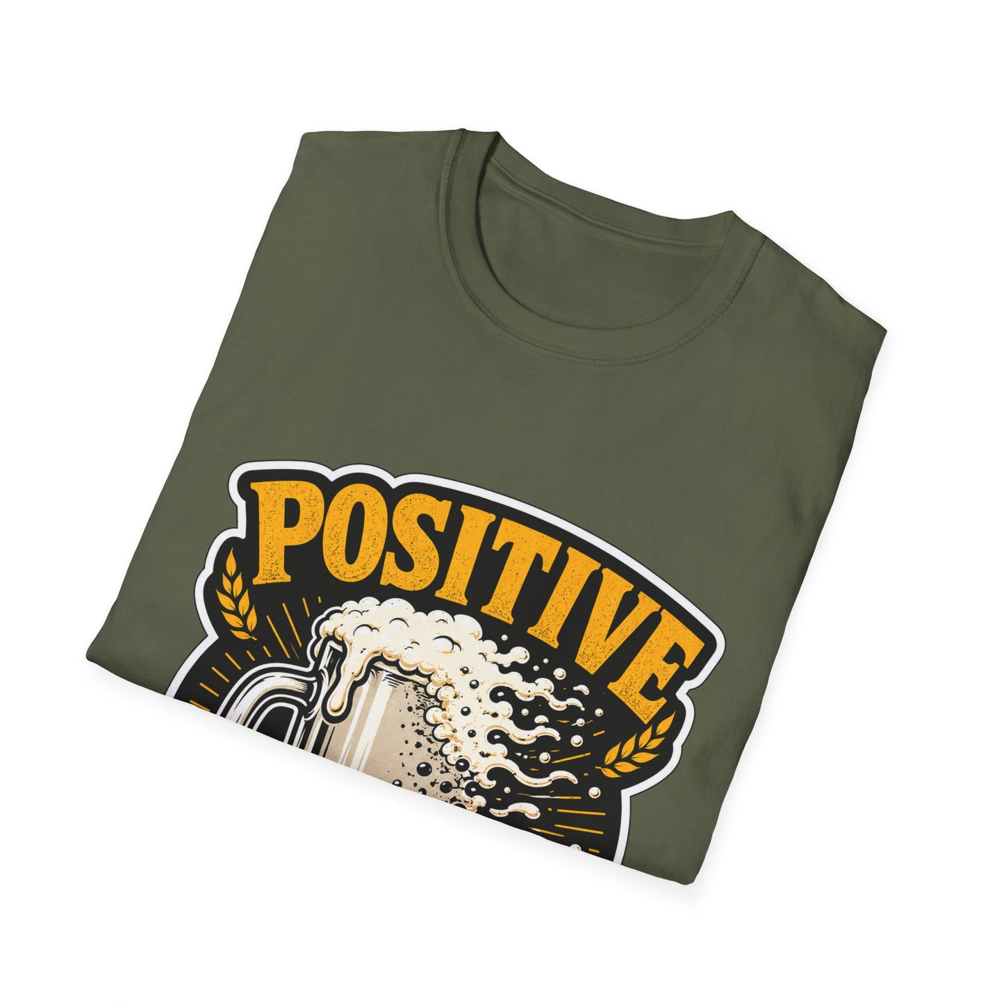 "Positive Pintset" T-Shirt — Funny Beer Mug Graphic Tee Unisex for Beer Lovers