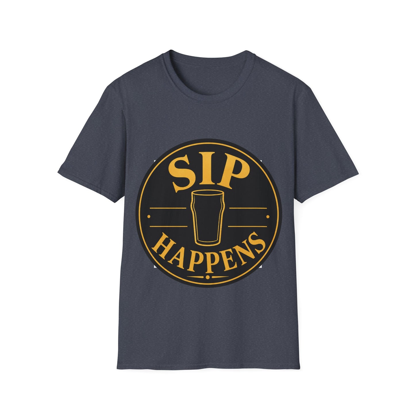 "Sip Happens" T-shirt Drinking Pun Funny Drinking Shirt for Beer Lovers