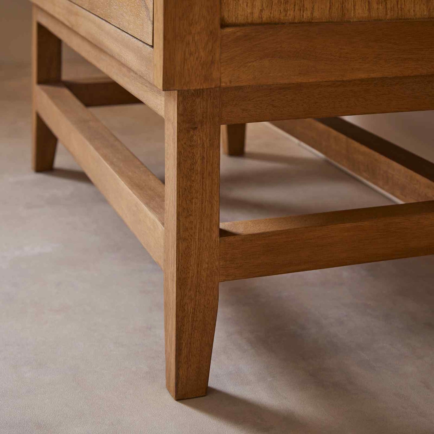 Melia Wardrobe with Drawers | Light Oak Finish