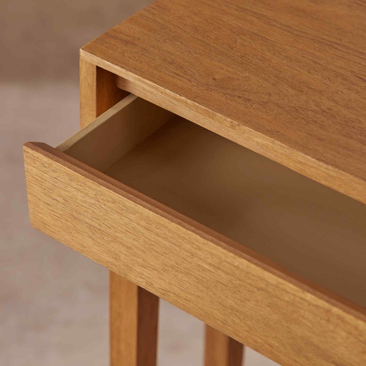 Melia Console & Hallway Table Light Oak Hand Crafted Wax Finish
