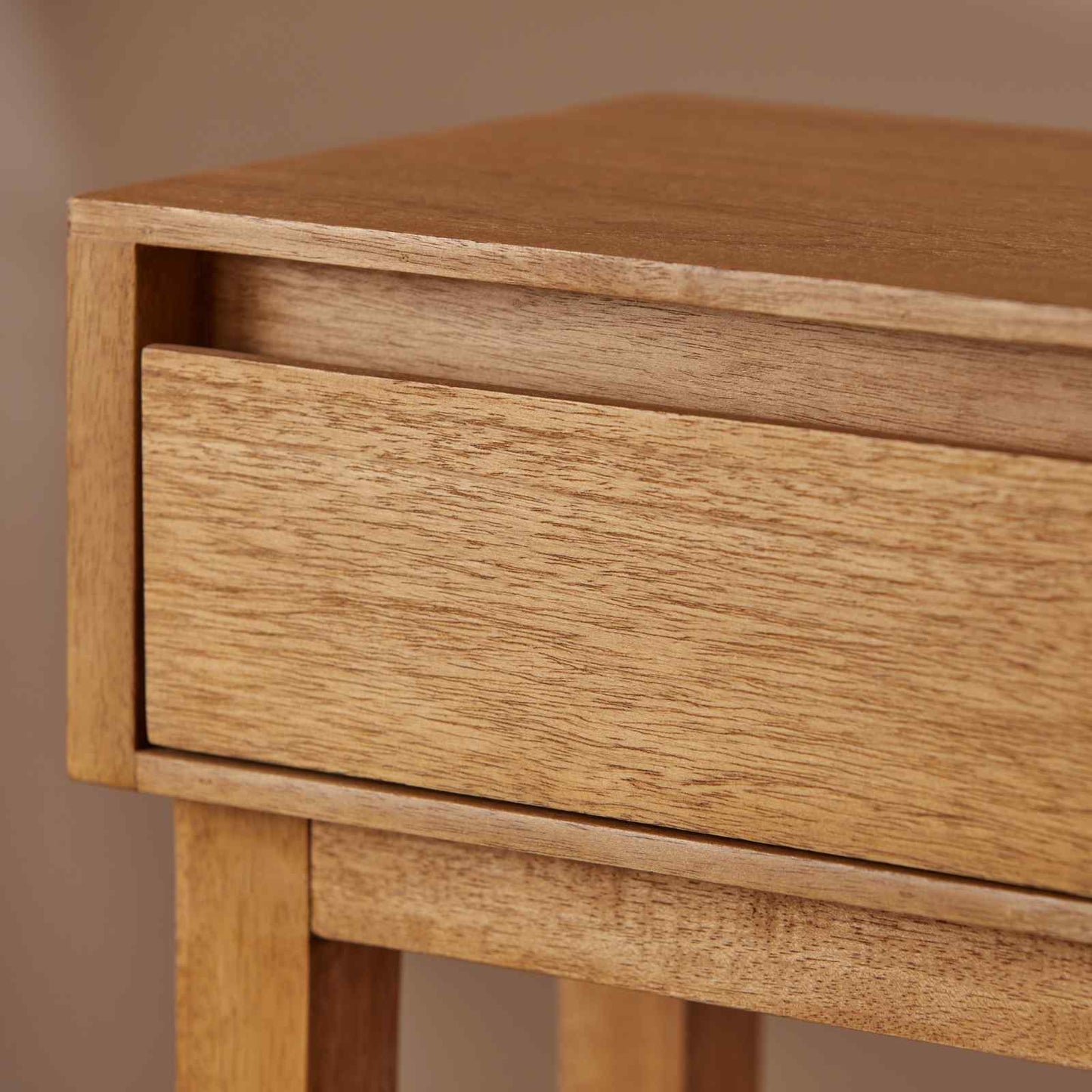 Melia Console & Hallway Table Light Oak Hand Crafted Wax Finish
