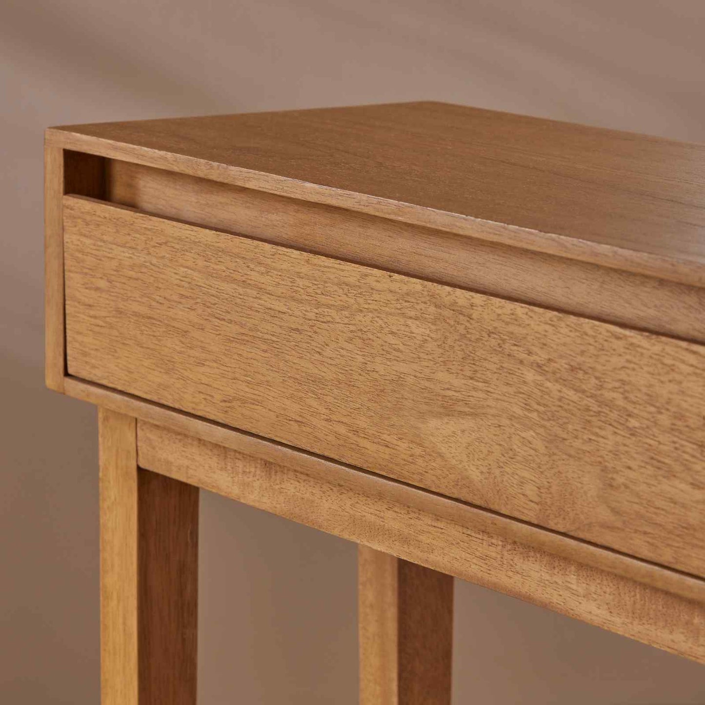 Melia Console & Hallway Table Light Oak Hand Crafted Wax Finish