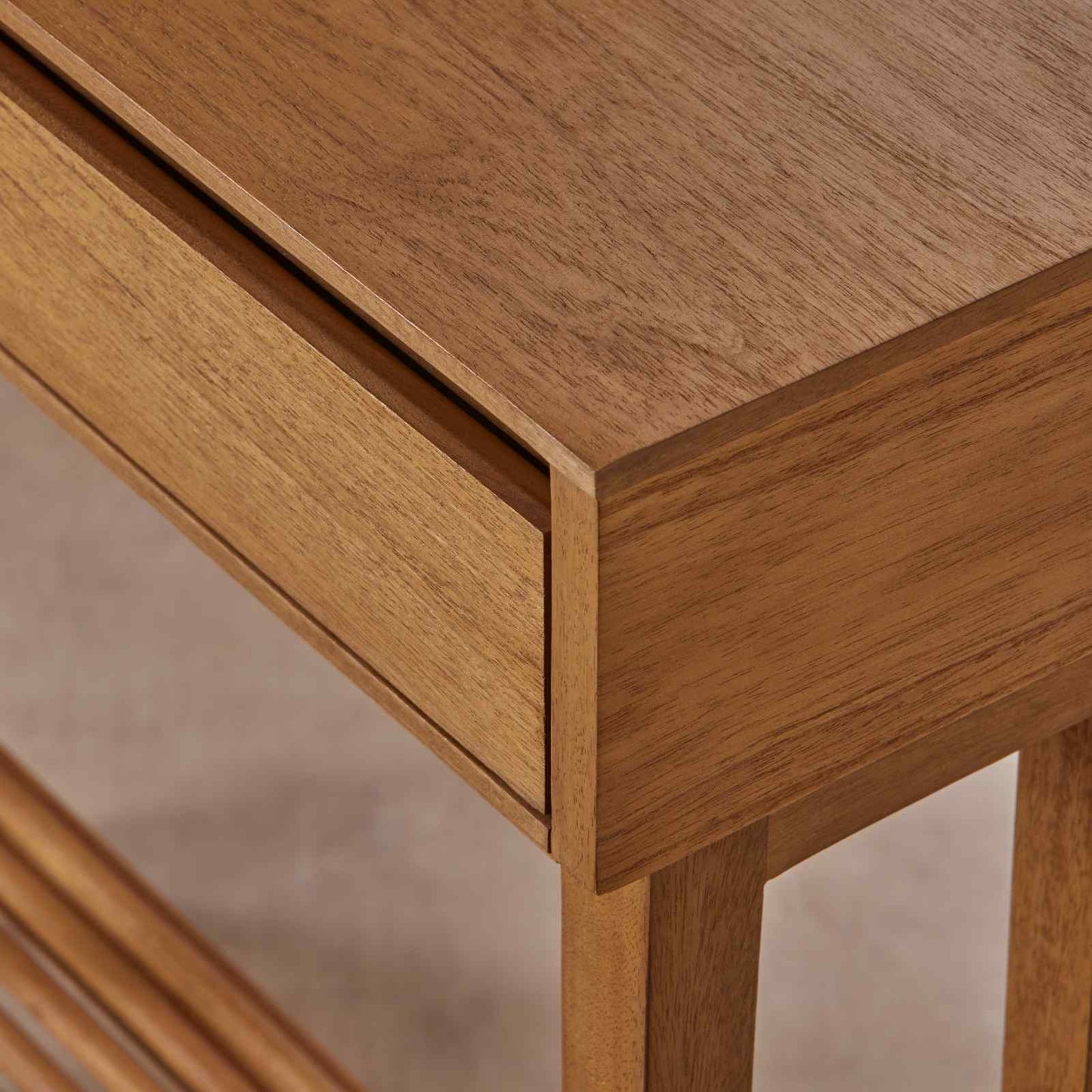 Melia Console & Hallway Table Light Oak Hand Crafted Wax Finish