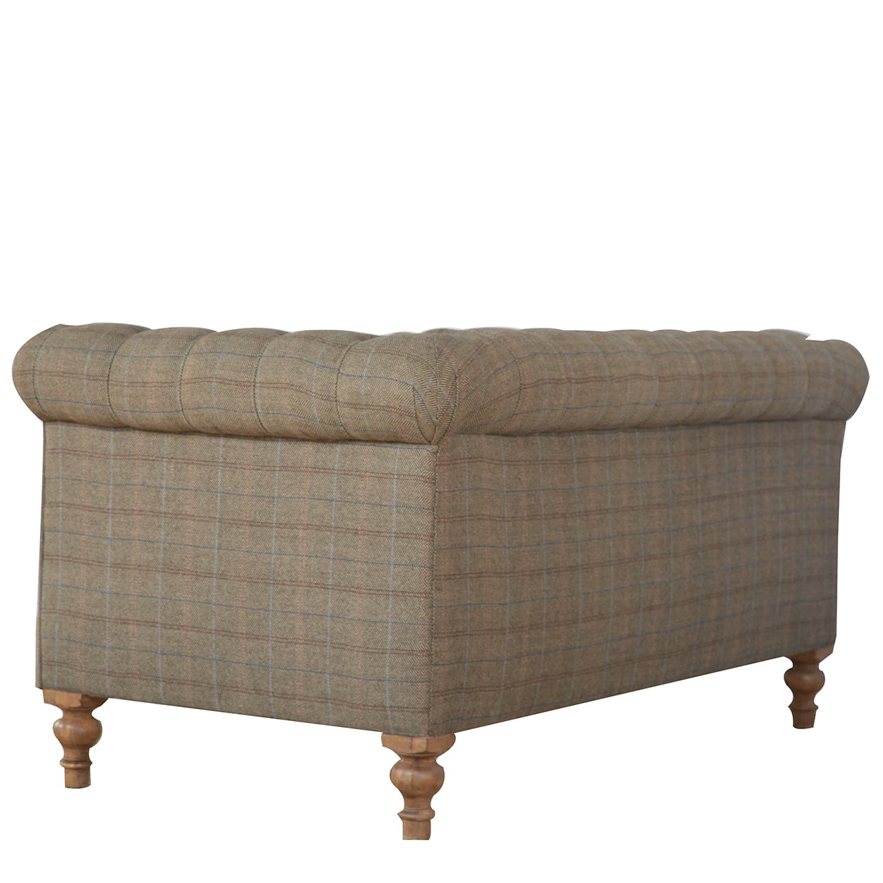 Tweed Chesterfield Sofa | 2 Seater | Handcrafted