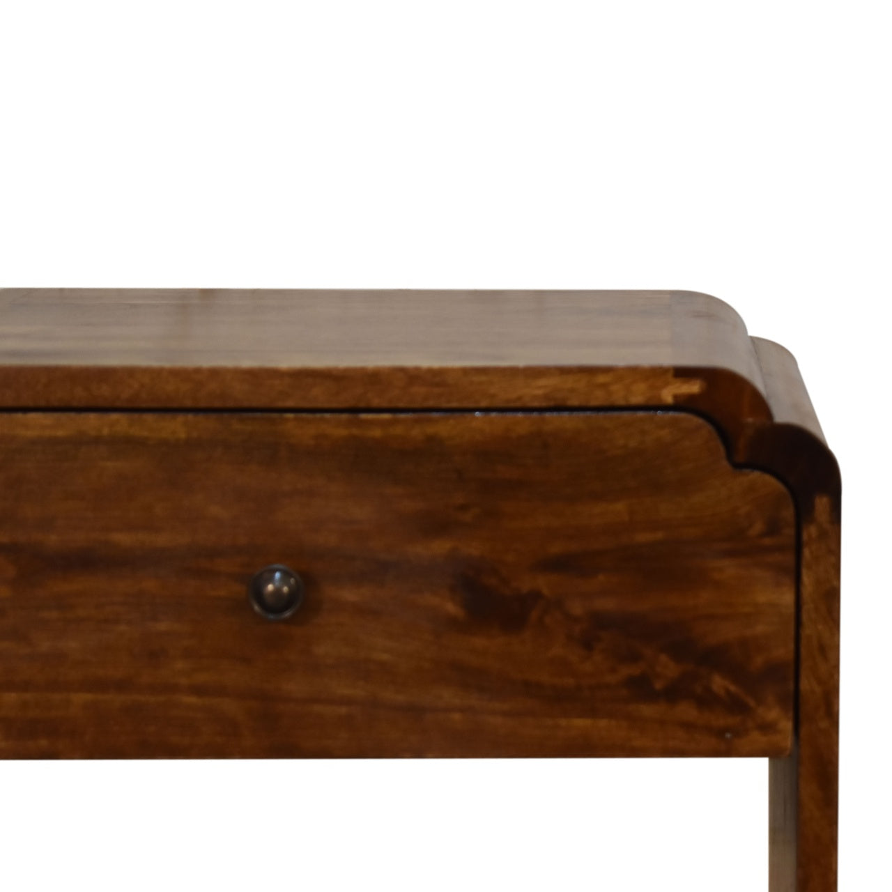 Newton Bedside Cabinet Chestnut Finish Hand Made from Solid Mango Wood