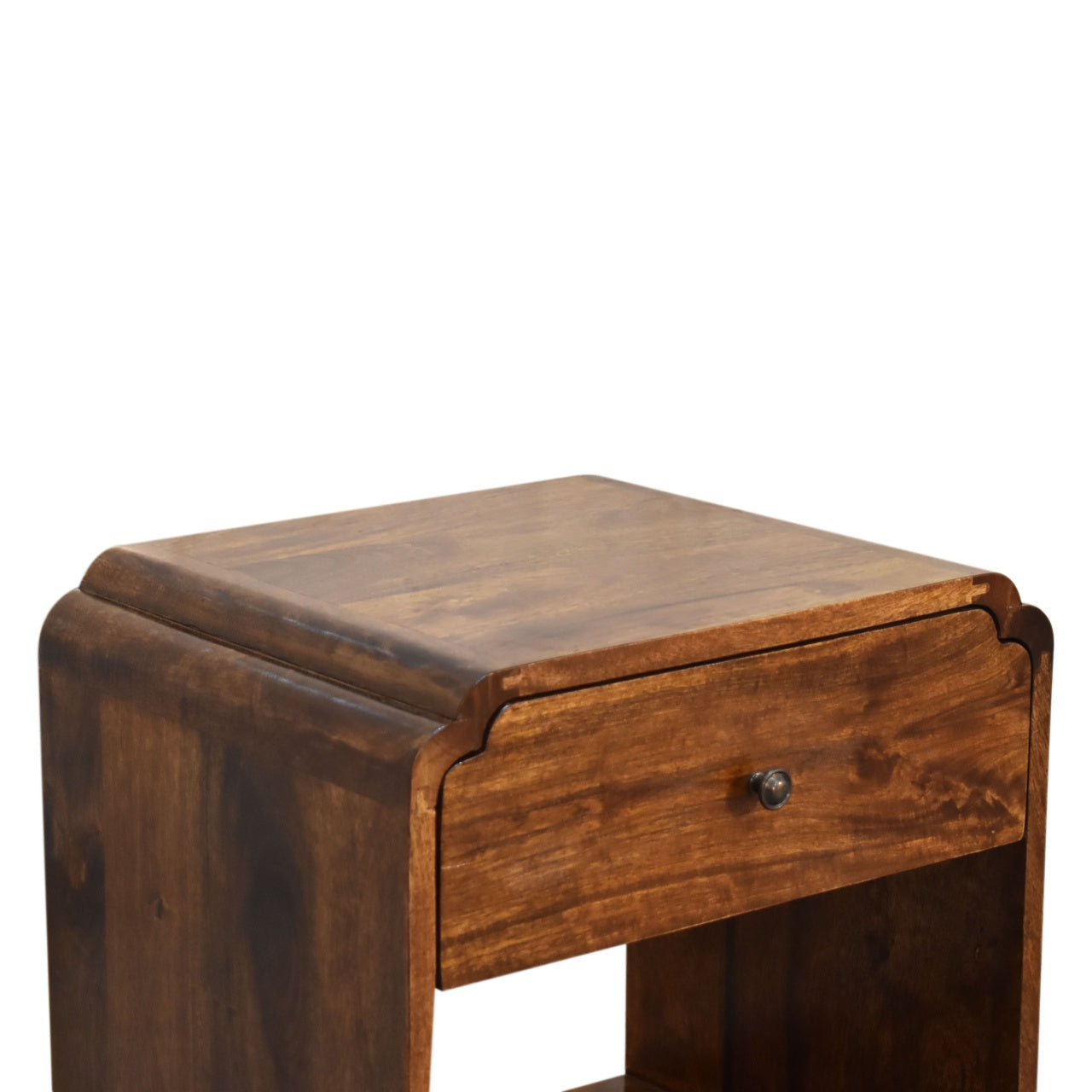 Newton Bedside Cabinet Chestnut Finish Hand Made from Solid Mango Wood