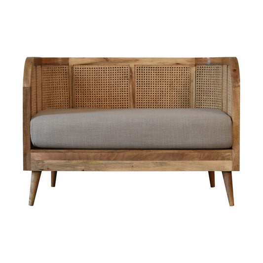 Larissa Mud Linen Sofa Loveseat | Made to Order