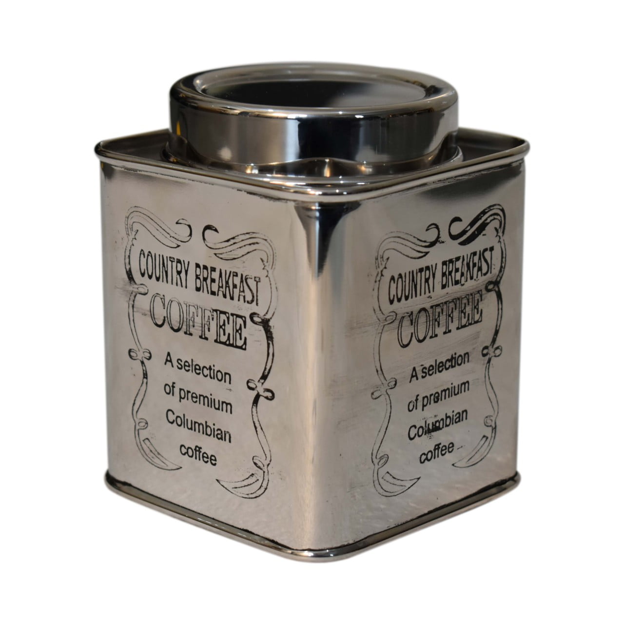 Chrome Kitchen Set Tea Sugar Coffee of 3 | Handcrafted