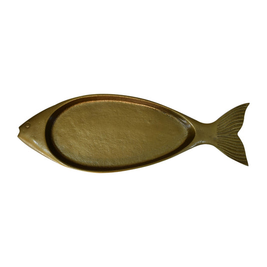 Extraordinary Quirky Fish Tray Antique Brass Finish