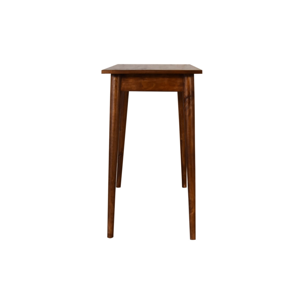 Writing Desk 2 Drawers Chestnut Finish Classic Modern Nordic Design