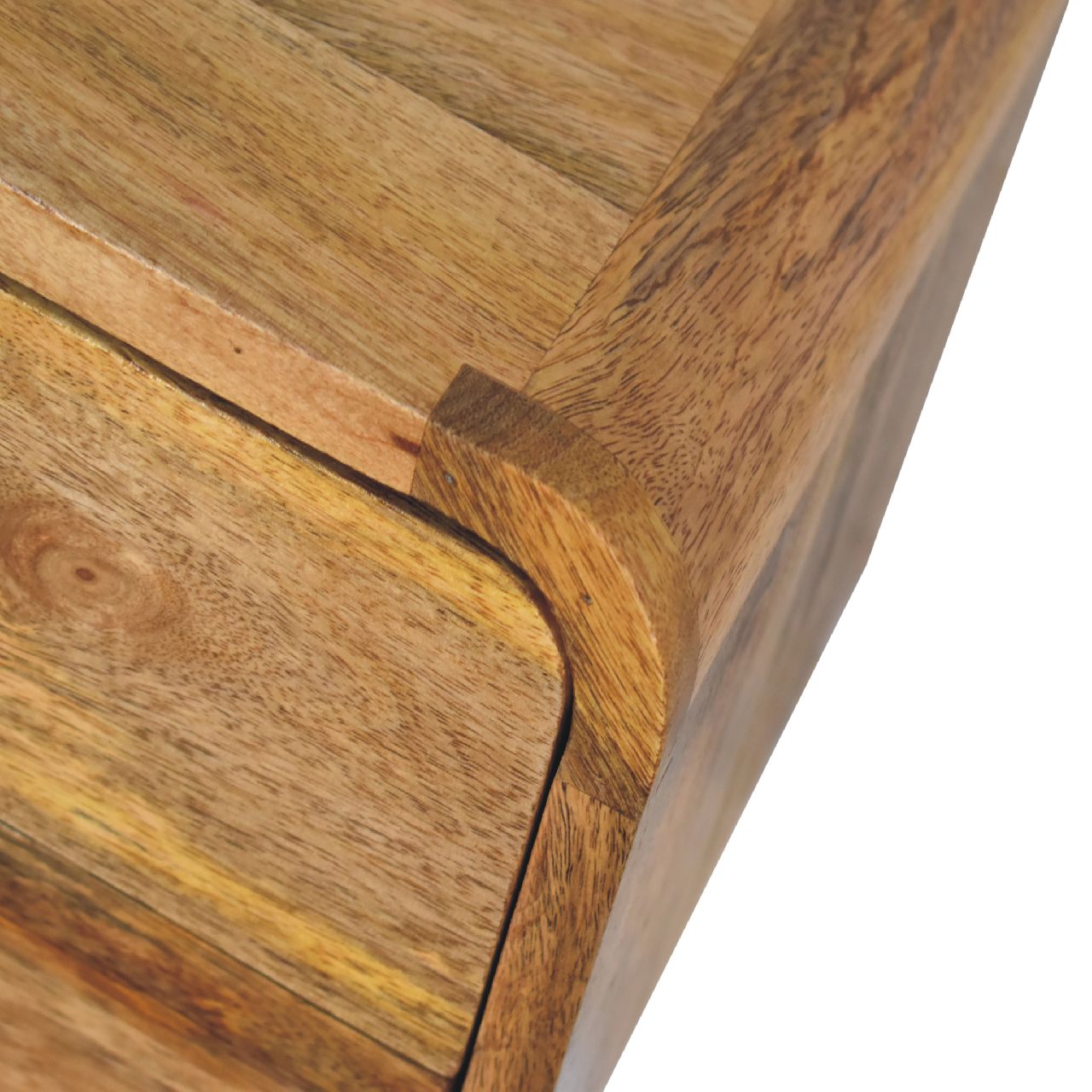 Bedside Storage Recession Curved Floating Minimalist Oak-ish Extraordinary Emporium