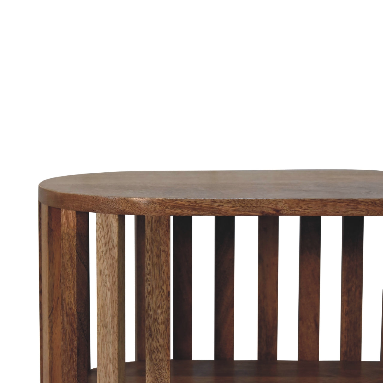 Ariella Cabinet Oak-ish Finish Contemporary Japanese Design Solid Wood