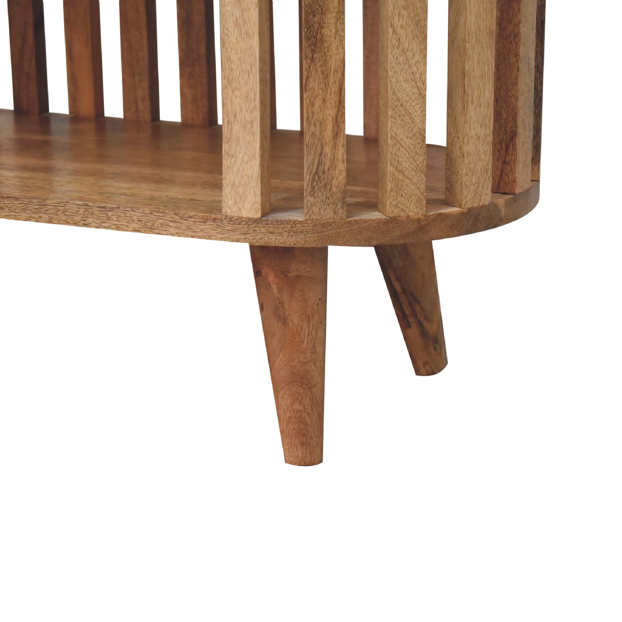 Ariella Cabinet Oak-ish Finish Contemporary Japanese Design Solid Wood