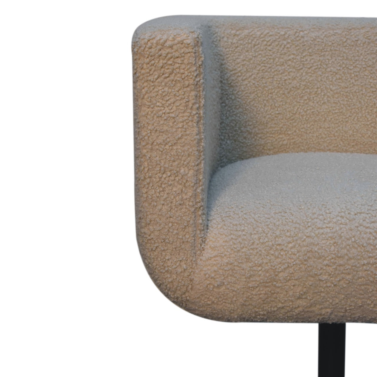 Boucle Cream Swivel Chair | Handcrafted | Shop Online UK