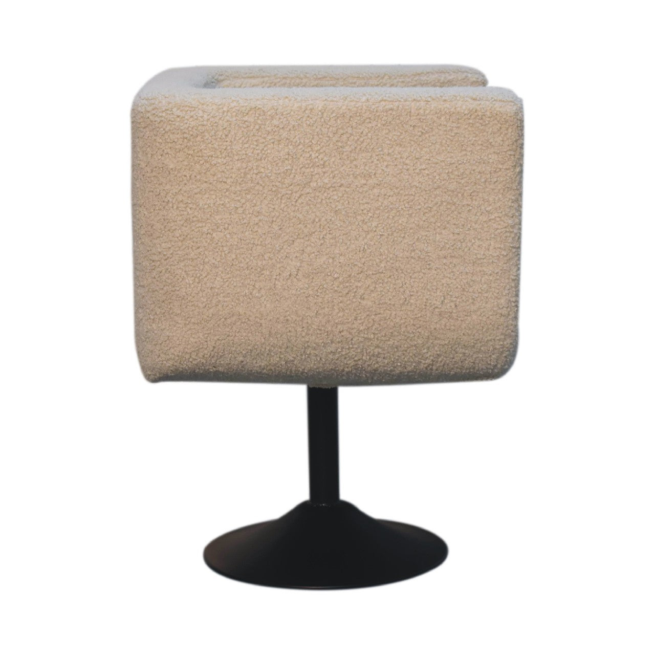 Boucle Cream Swivel Chair | Handcrafted | Shop Online UK