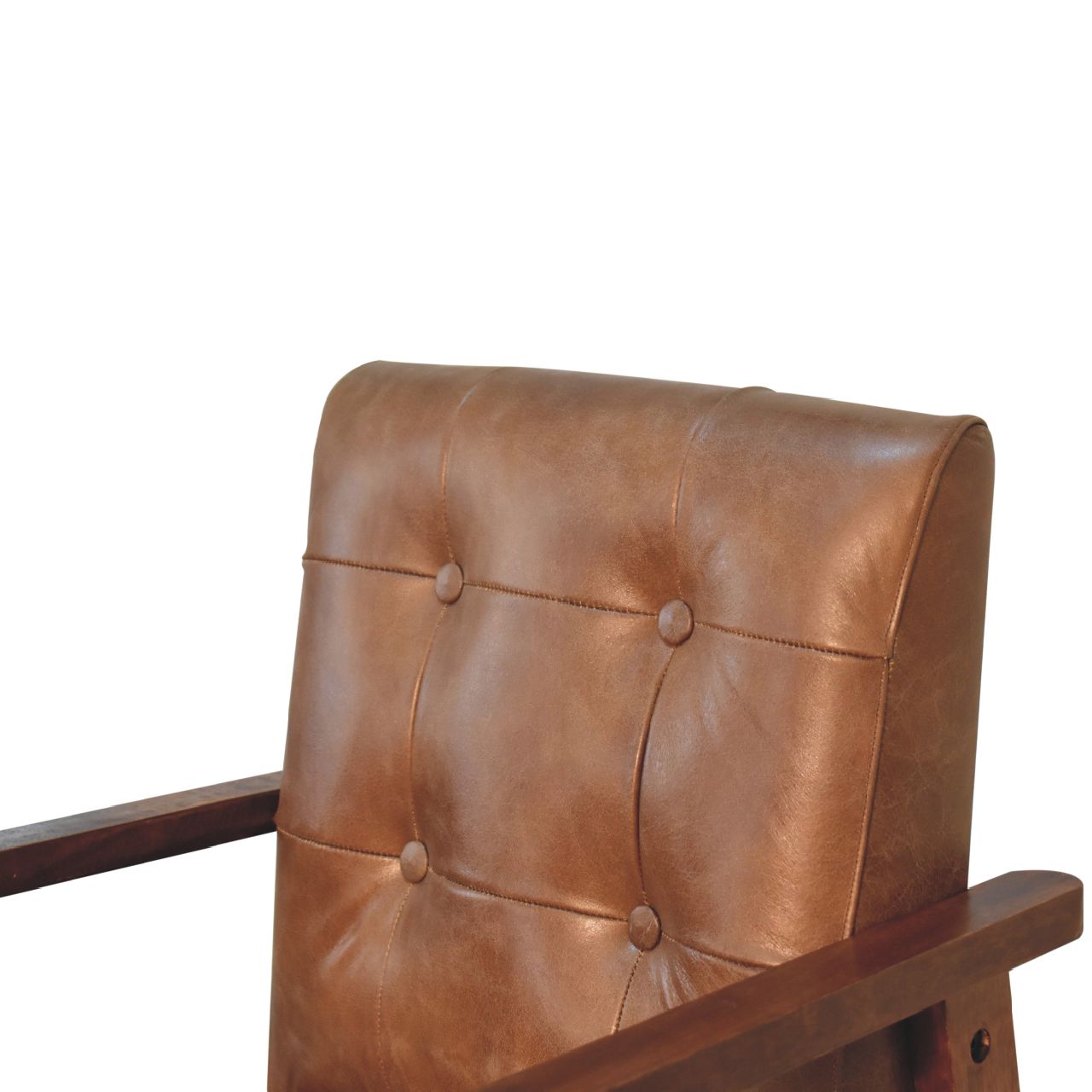 Brown Buffalo Leather Chair Made to Order