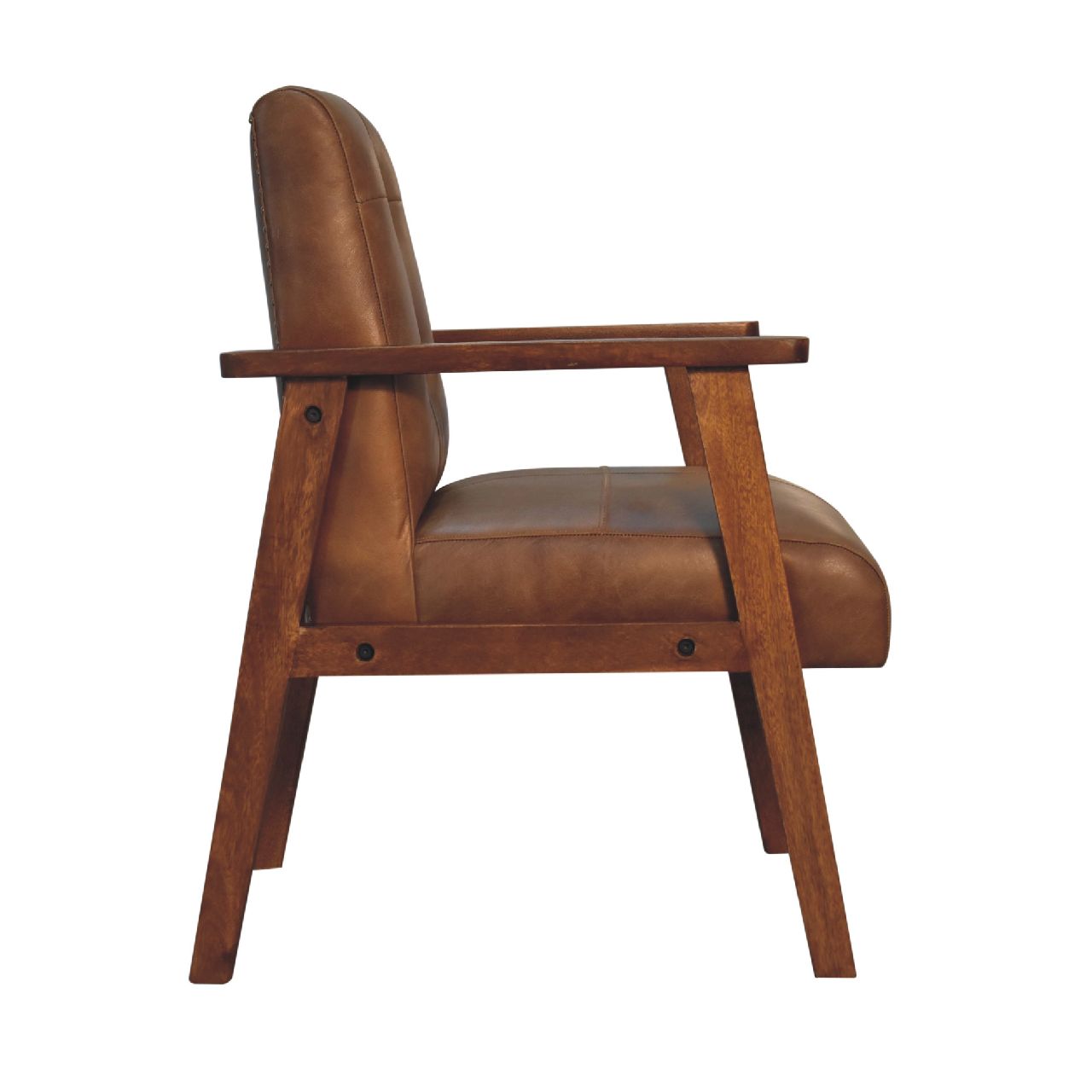 Brown Buffalo Leather Chair Made to Order