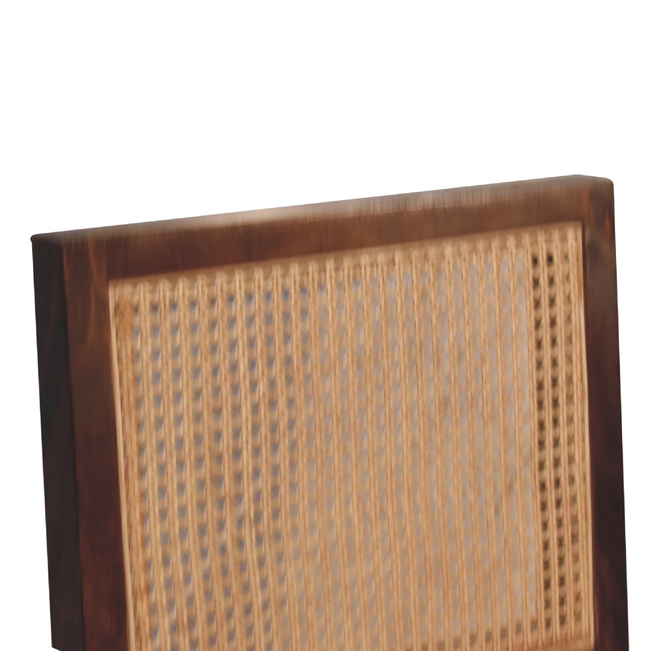 Cream Boucle and Rattan Chair |Handwoven | Artisan Crafted