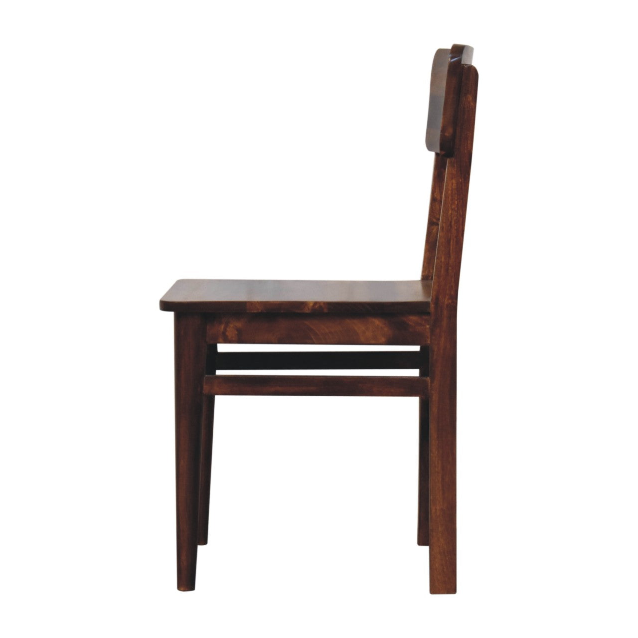 Solid Wood Dining Chair Chestnut Finish | Sustainable Mango